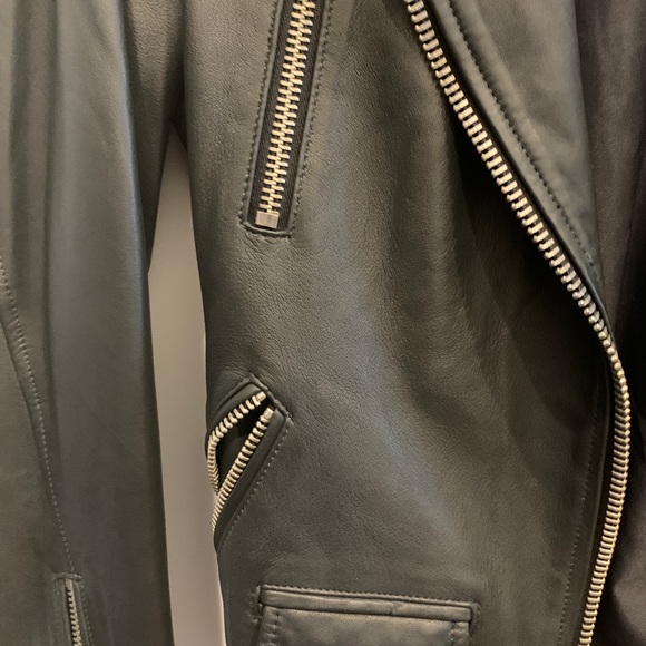 All Saints Oversize leather jacket - Picture 3 of 14